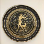 Vintage Greek Porcelain 24K Gold Plate