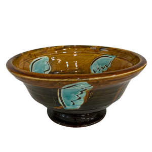 Artist signed pottery bowl