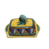 Italian Ceramic Butter Dish Deruta Hand Painted in Italy