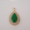 Green stone pendant