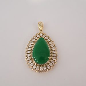 Green stone pendant
