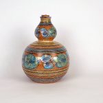 Italian Ceramic Butter Dish Deruta Hand Painted in Italy
