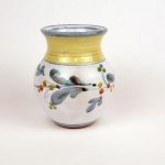 Vintage Murano White Glass Jar Casa Elite Arta Murano designed by M. Valenti