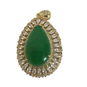 Green stone pendant