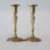 Vintage brass candle holders 2 pcs  6" tall