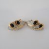 Butler signed Vintage Crystal Rhinestone Earrings Clip Ons