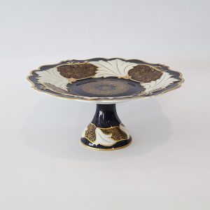 Echt Weimar Kobalt porcelain pedestal plate
