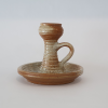 Vintage Ceramic Candle Holder signed the sandstones of the Marais