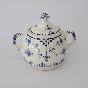 Sugar Bowl & Lid Denmark Blue by Furnivals
