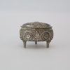 Vintage footed trinket jewelry box.