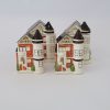 Set of vintage Otagiri Victorian house salt and pepper shakers