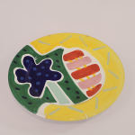 Vintage Handpainted Plate by Elizabeth Barrett Roache